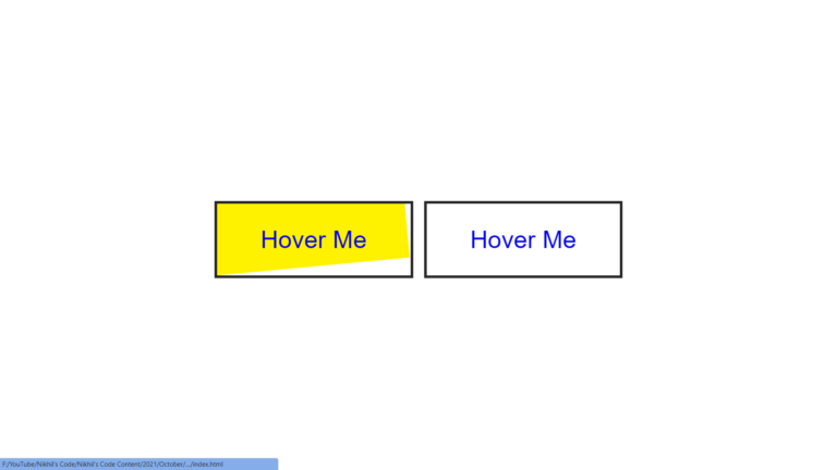 CSS Buttons Animation with Awesome Hover Effect Using HTML & CSS