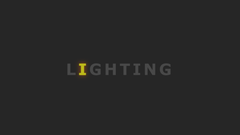 Lighting text effect With HTML & Pure CSS