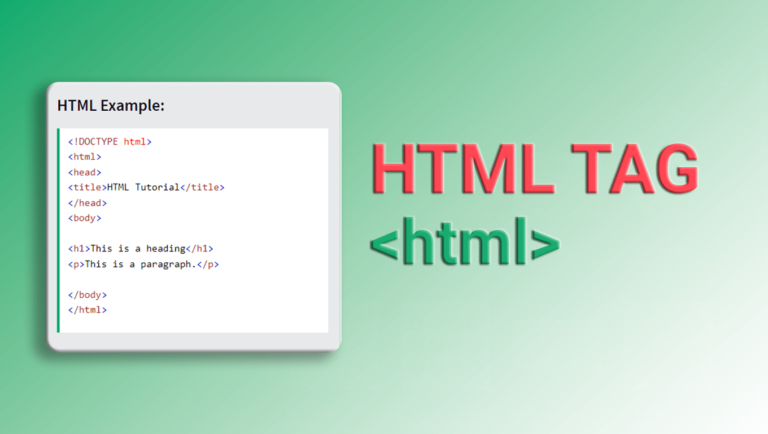 HTML <html> Tag